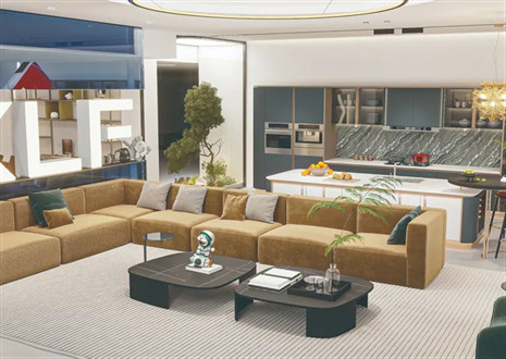 HIMALAYA居住空间设计奖丨易构易设计&尊龙凯时：客餐厨一体化空间-无界之居